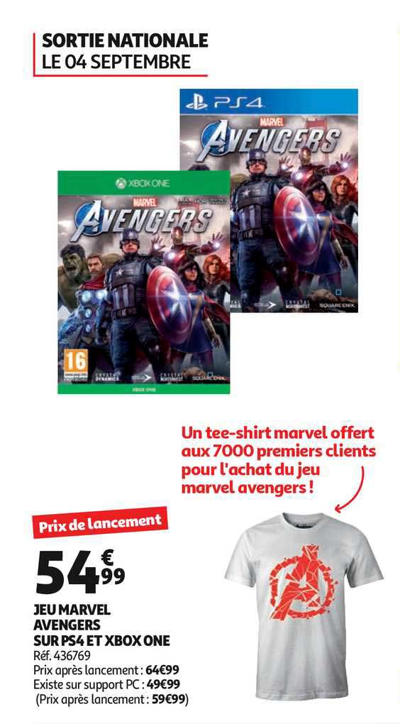 jeu marvel avengers sur ps4 et xbox one