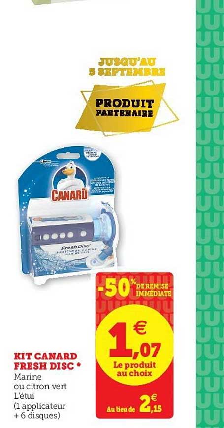 kit canard fresh disc -50% de remise immédiate