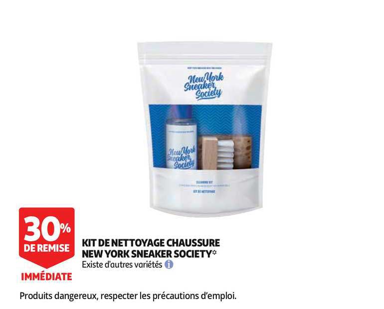 kit de nettoyage chaussure new york sneaker society 30% remise immédiate