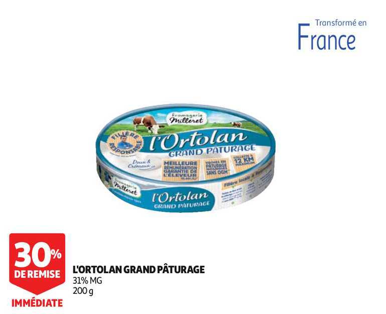 l'ortolan grand pâturage 30% remise immédiate
