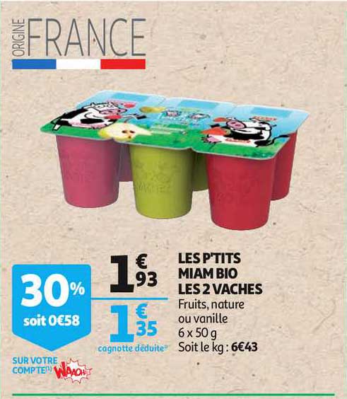 les p'tits miam bio les 2 vaches