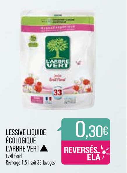 Lessive Liquide écologique L'arbre Vert