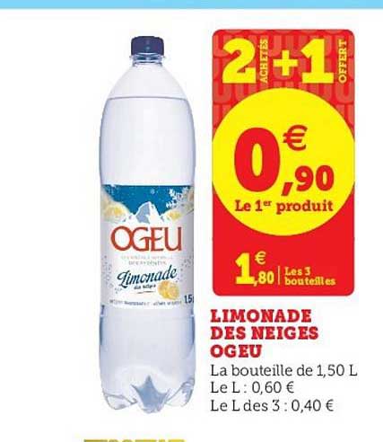 limonade des neiges ogeu 2 achetés + 1 offert