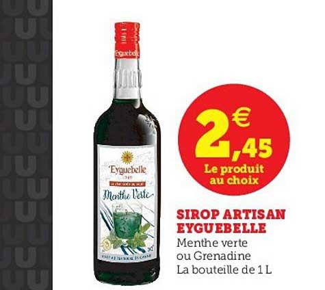menthe verte sirop artisan euguebelle