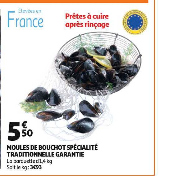 moules de bouchot spécialité traditionnelle garantie