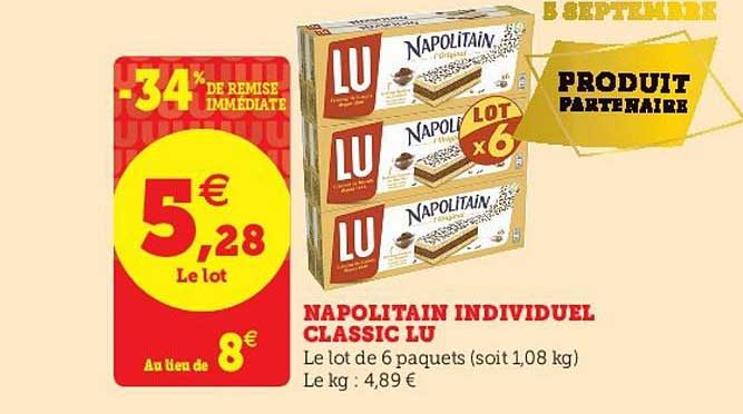 Napolitain Individuel Classic Lu