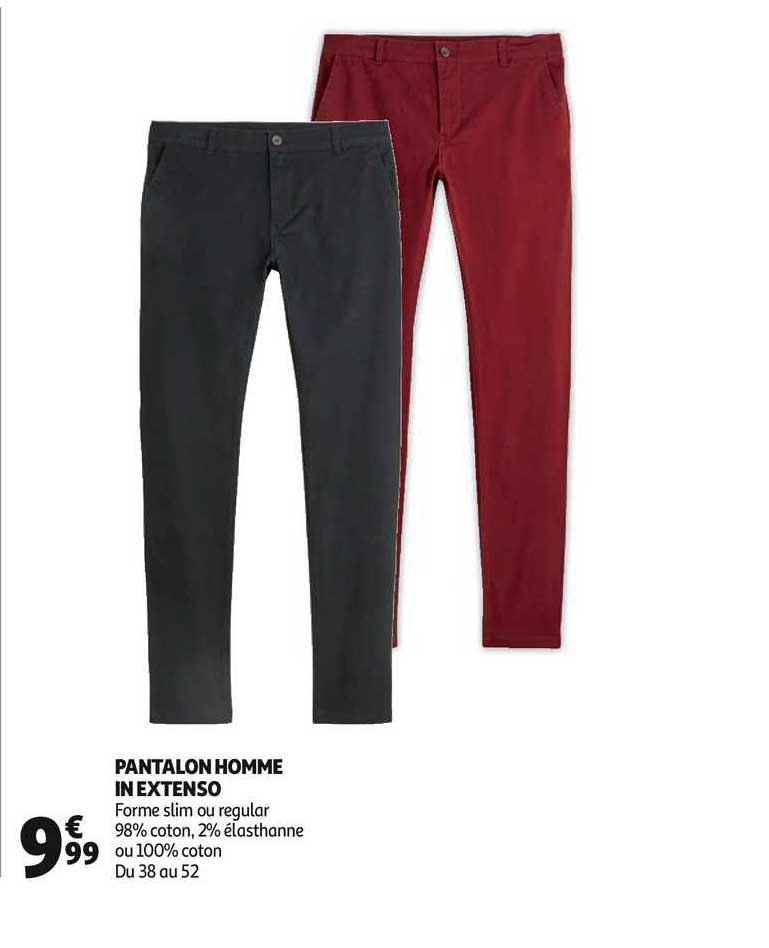 pantalon homme in extenso