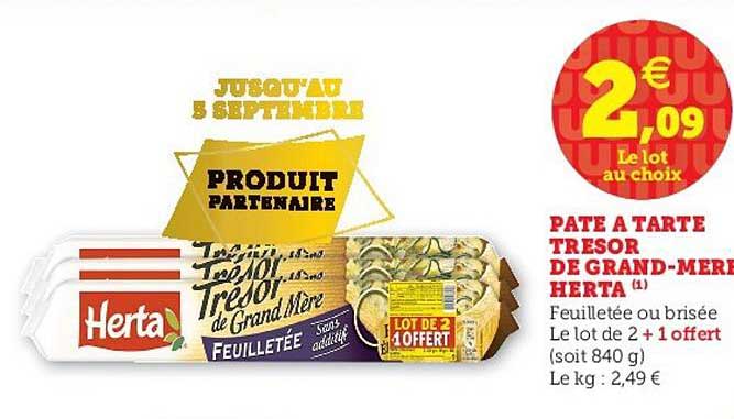 pâte à tarte trésor de grand mère herta