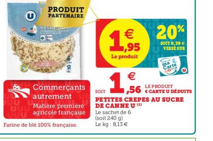 Petites Crêpes Au Sucre De Canne U
