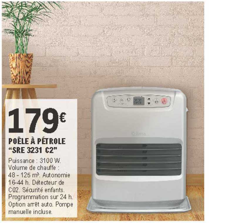 poêle à pétrole sre 3231 c2