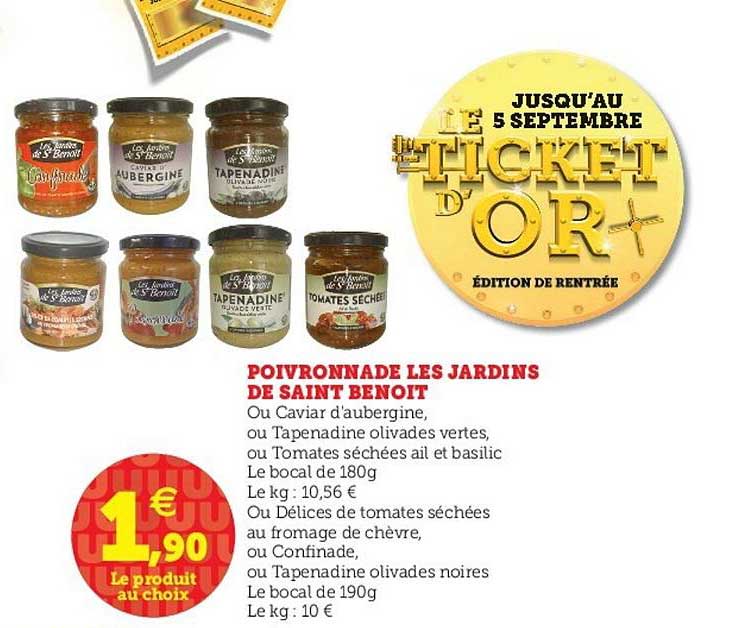 poivronnade les jardins de saint benoit