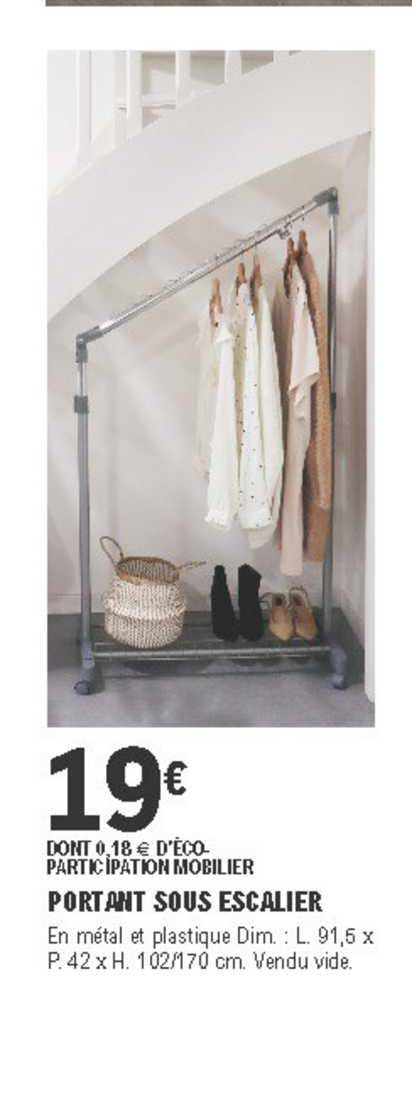 portant sous escalier