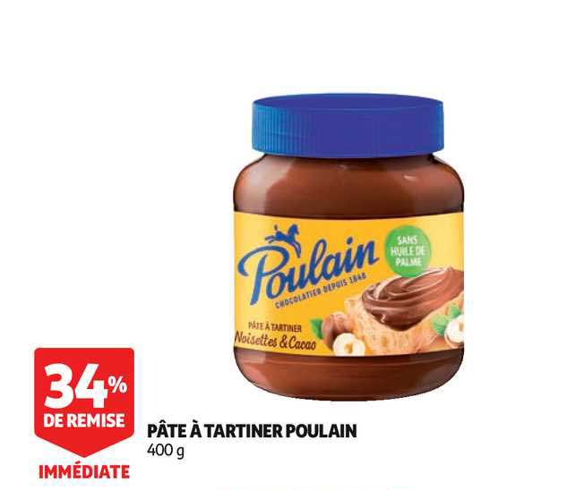 Poulain Pâte à Tartiner 34% Remise Immédiate