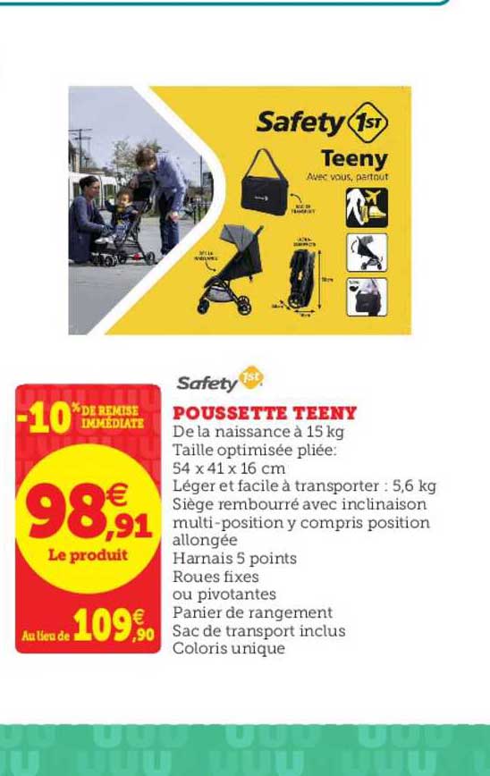 Poussette Teeny Safety 1st -10% Remise Immédiate