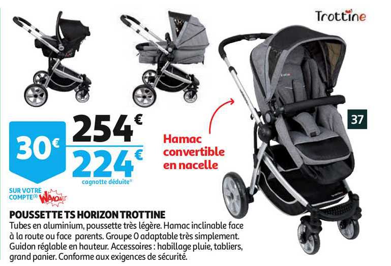Poussette Ts Horizon Trottine