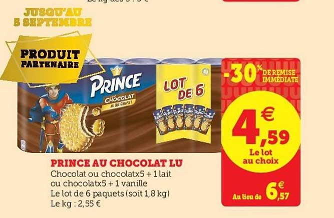Prince Au Chocolat Lu -30% Remise Immédiate