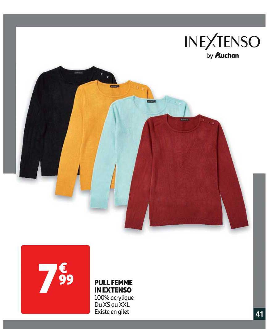 pull femme in extenso