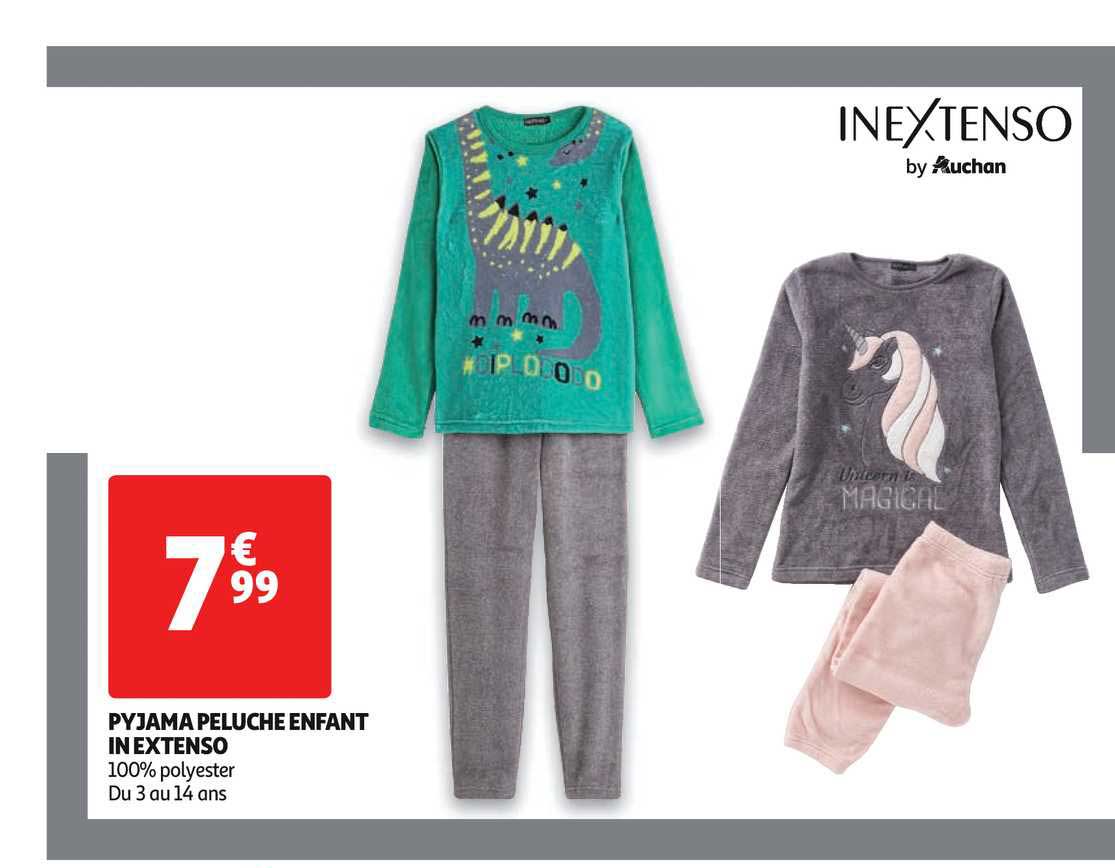pyjama peluche enfant in extenso