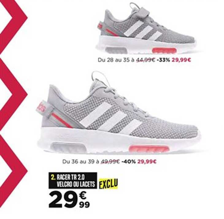 racer tr 2.0 velcro ou lacets