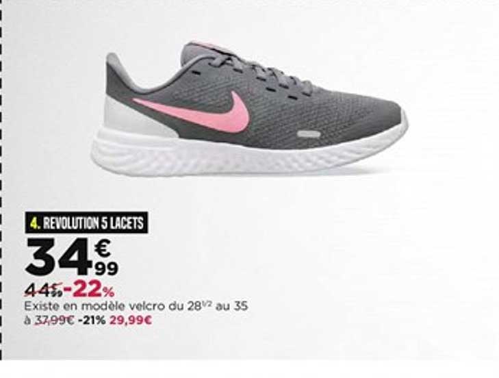 revolution 5 lacets nike