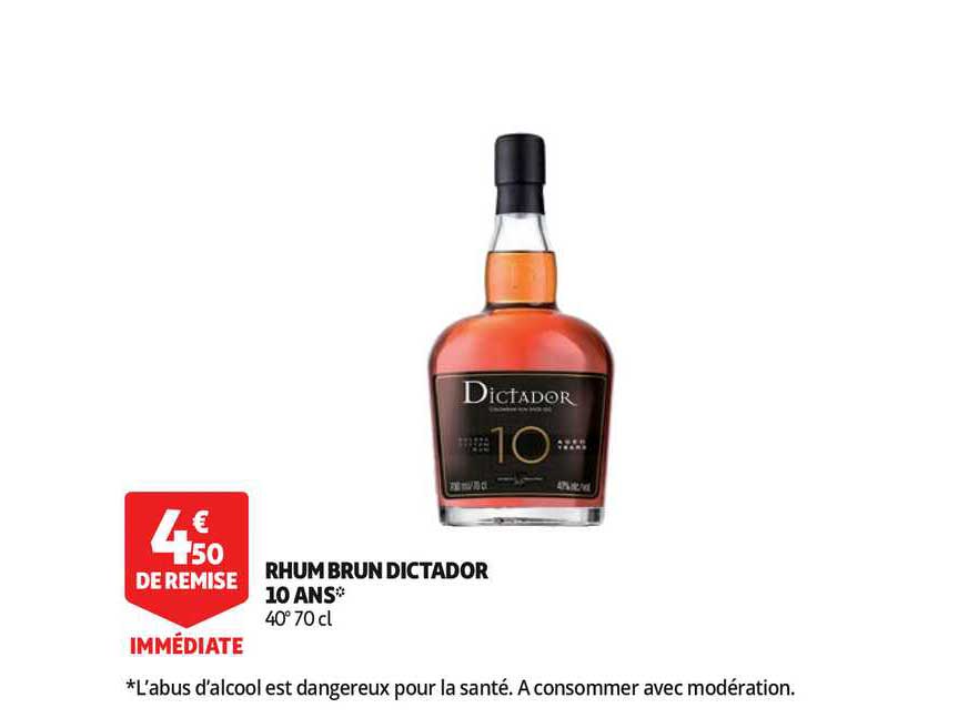 rhum brun dictador 10 ans