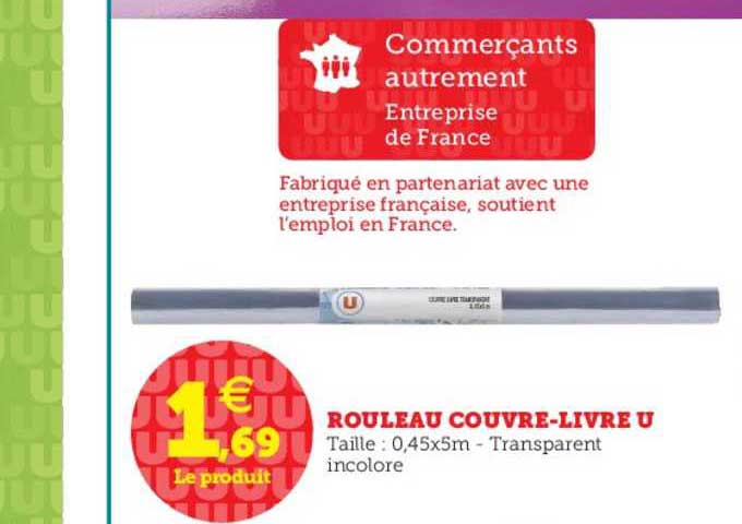 rouleau couvre livre u
