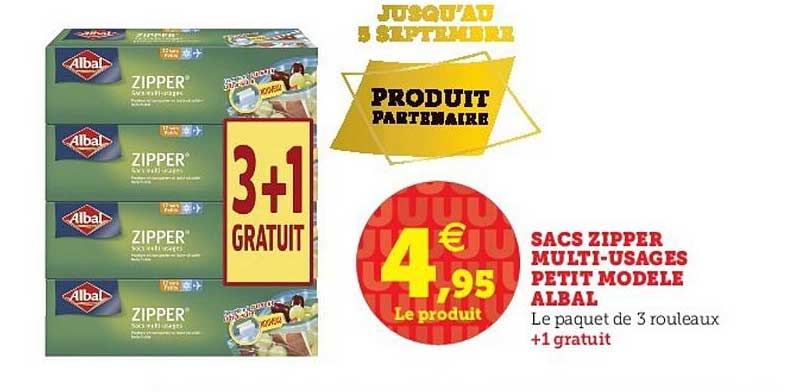 sacs zipper multi usage petit modèle albal