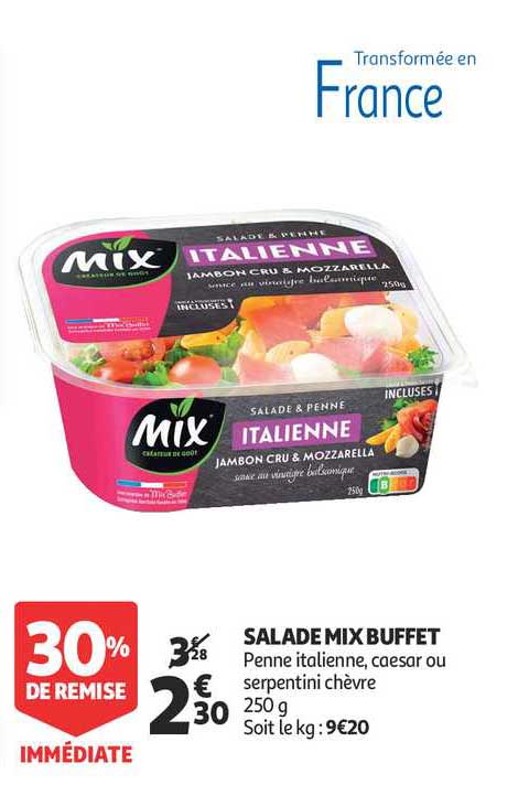 Salade Mix Buffet 30% Remise Immédiate