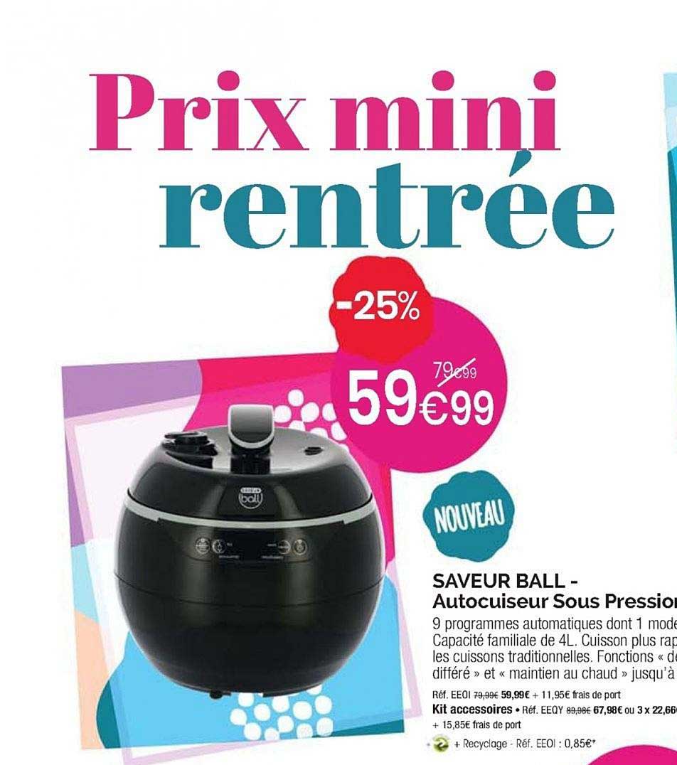 saveur ball autocuiseur sous pression