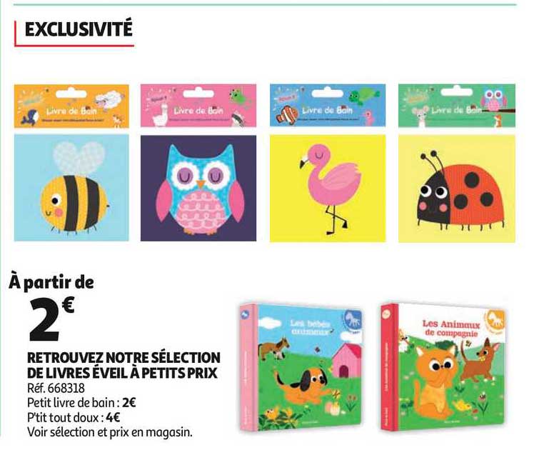 sélection de livres éveil à petits prix