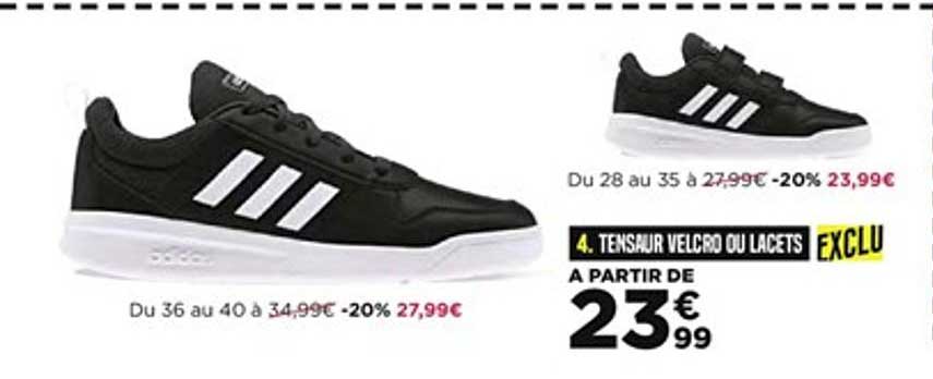 Tensaur Velcro Ou Lacets Adidas