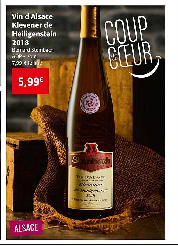 vin d alsace klevener de heiligenstein 2018 bernard steinbach