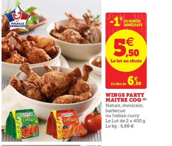 wings party maître coq