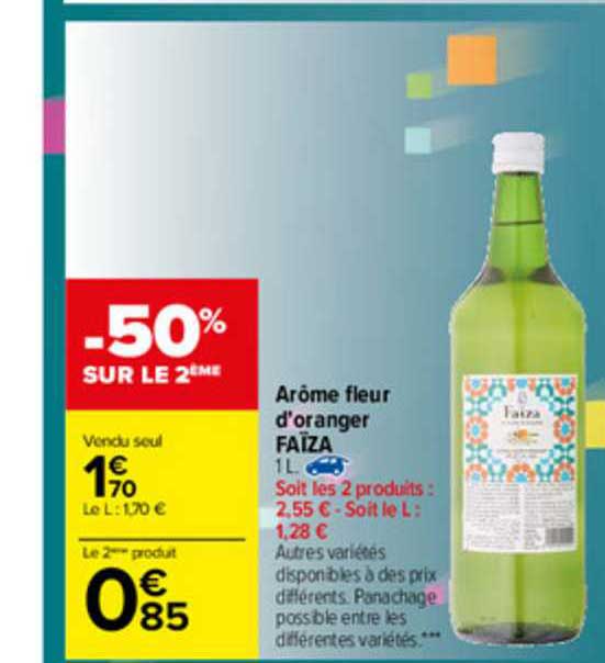 arôme fleur d'oranger faïza