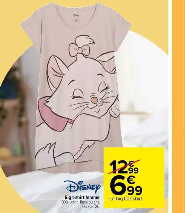 big t-shirt femme disney