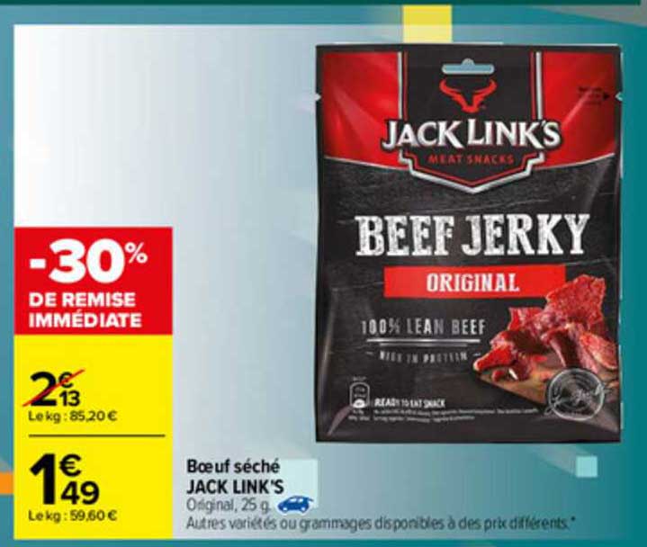 bœuf séché jack link's
