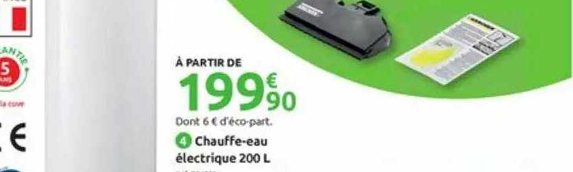 chauffe-eau électrique 200 l