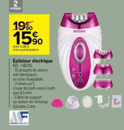 épilateur électrique Medek