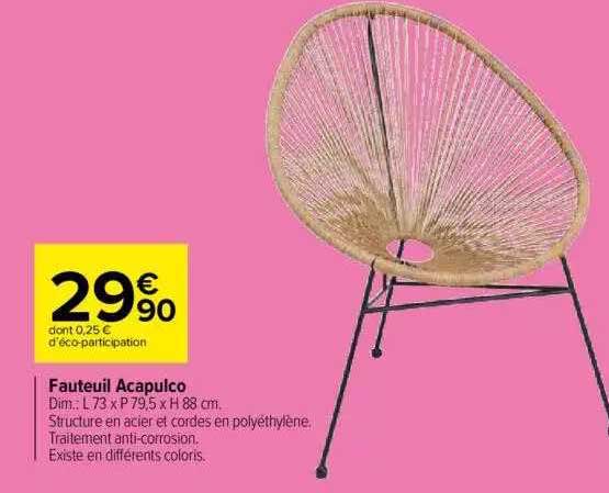 fauteuil acapulco