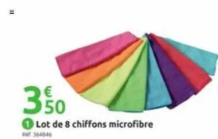 Lot De 8 Chiffons Microfibre