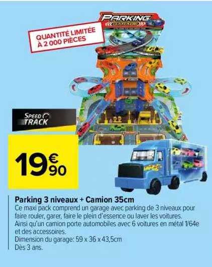 parking 3 niveaux + camion 35 cm