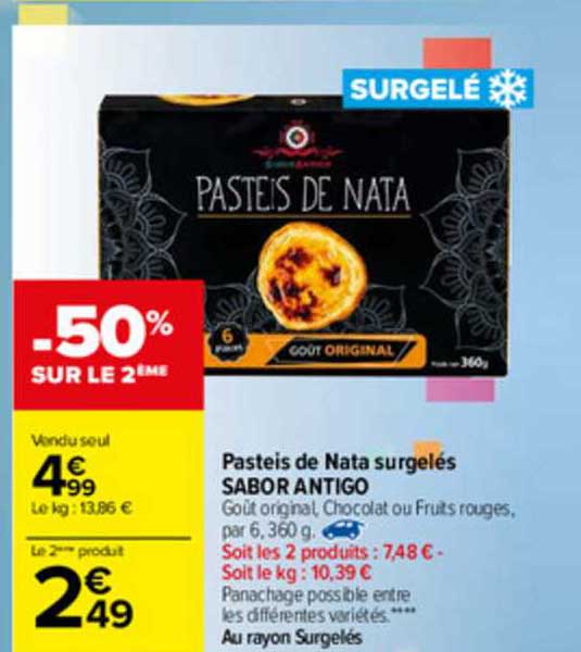 pasteis de nata surgelés sabor antigo