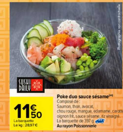 poke duo sauce sésame
