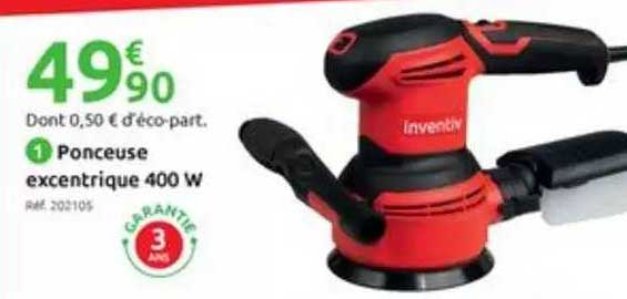 ponceuse excentrique 400 w inventiv
