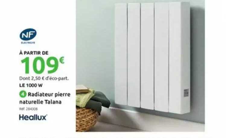 Radiateur Pierre Naturelle Talana Heallux