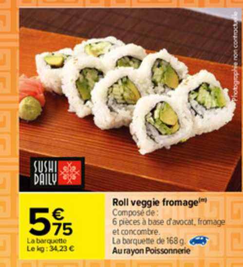roll veggie fromage