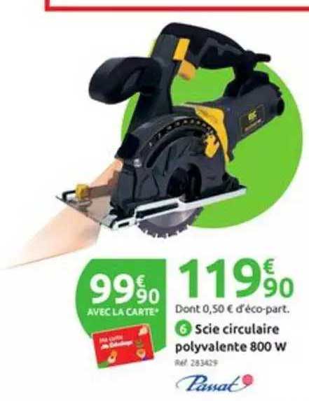 scie circulaire polyvalente 800 w passat