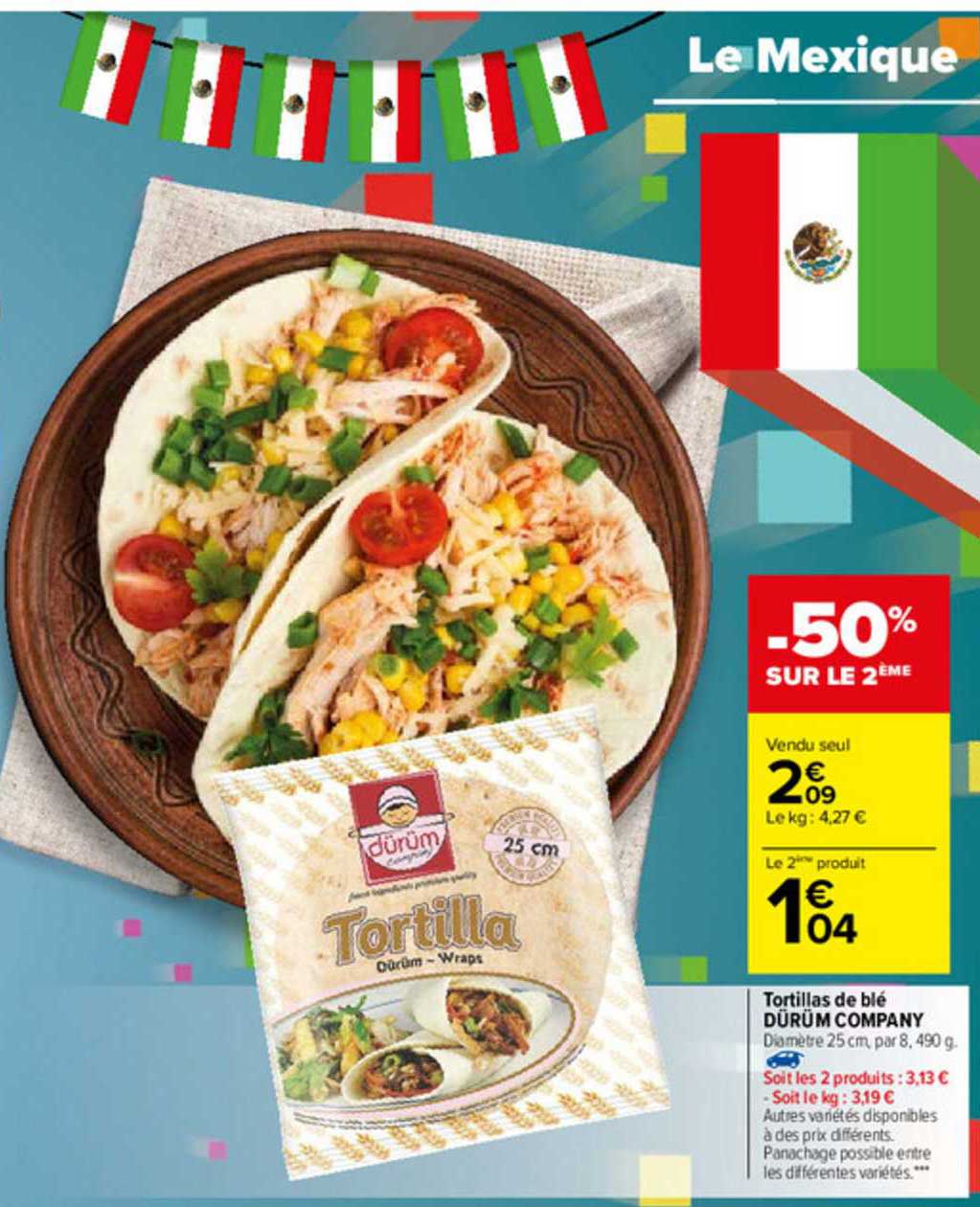 tortillas de blé dürüm company