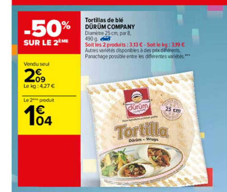 Tortillas De Blé Dürüm Company