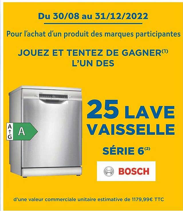 25 lave vaisselle série 6 bosch